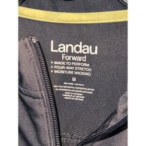 Landau Forward Women's Charc Zip Jacket Size M Four Way Stretch Moisture Wicking